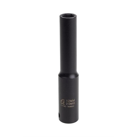Sunex 1/2" Dr. 12Mm Extra Long Deep Impact Socket 212MXD